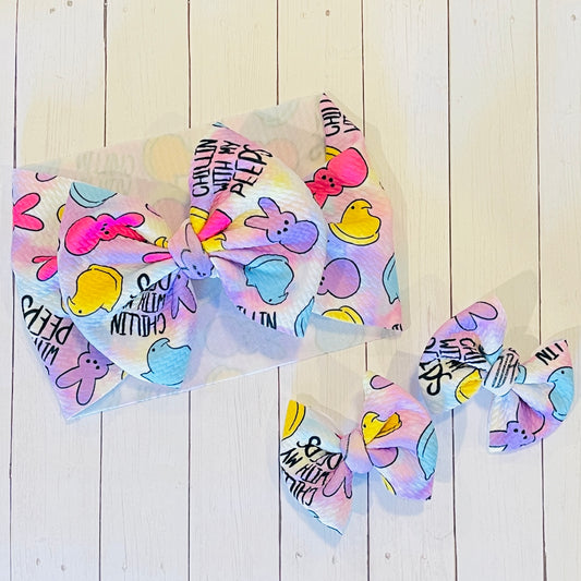 Baby Girl Bows - Easter Peeps