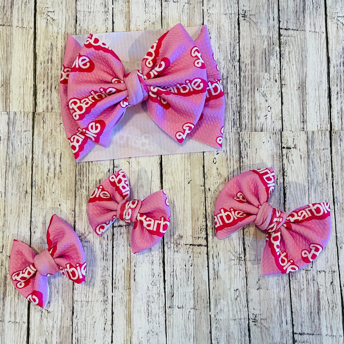 Baby Girl Bows - Barbie