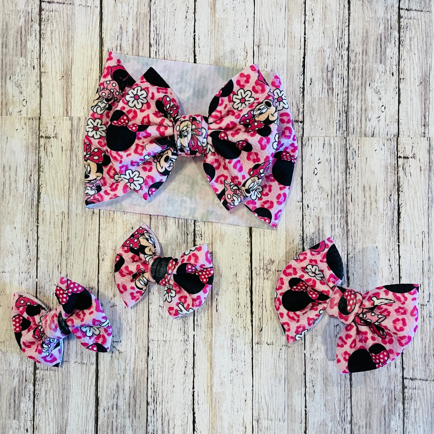 Baby Girl Bows - Minnie Mouse