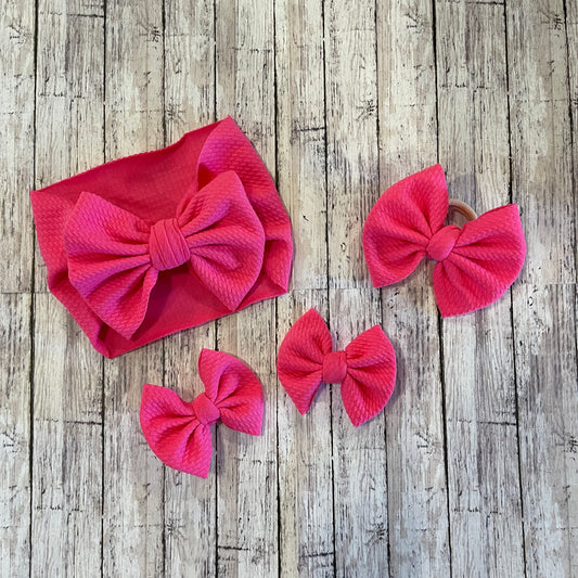 Baby Girl Bows - Bubblegum