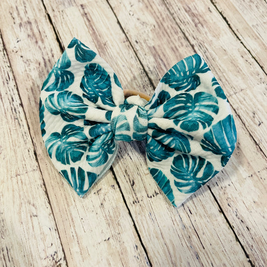 Baby Girl Bows - Monstera Plant