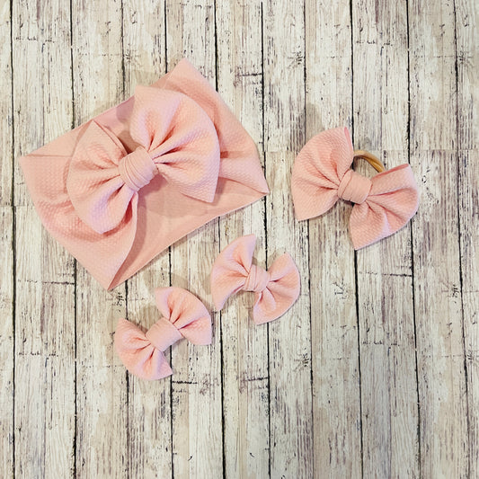 Baby Girl Bows - Pink Blush