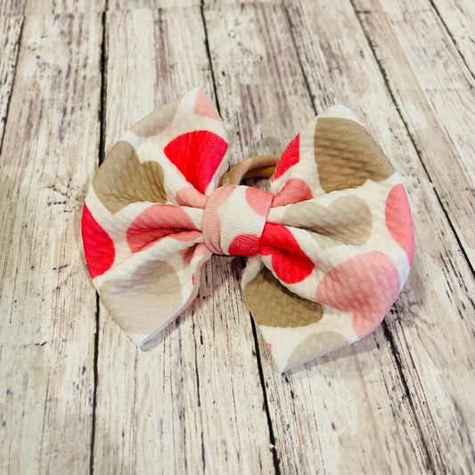 Baby Girl Bows - Hearts