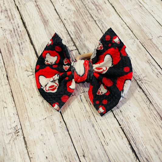 Baby Girl Bows - Pennywise Clown