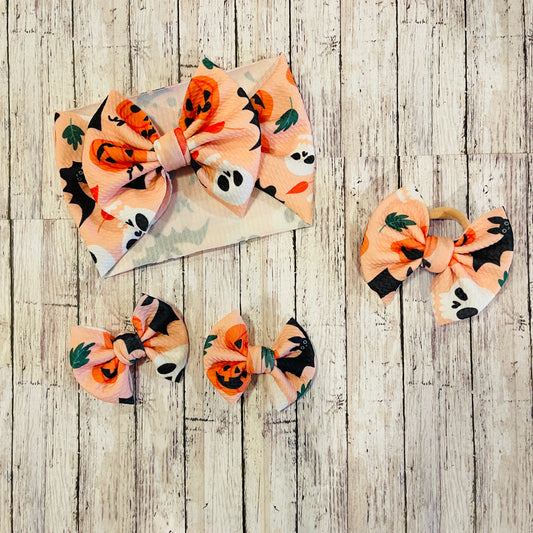 Baby Girl Bows - Pumpkins, Bats, Halloween