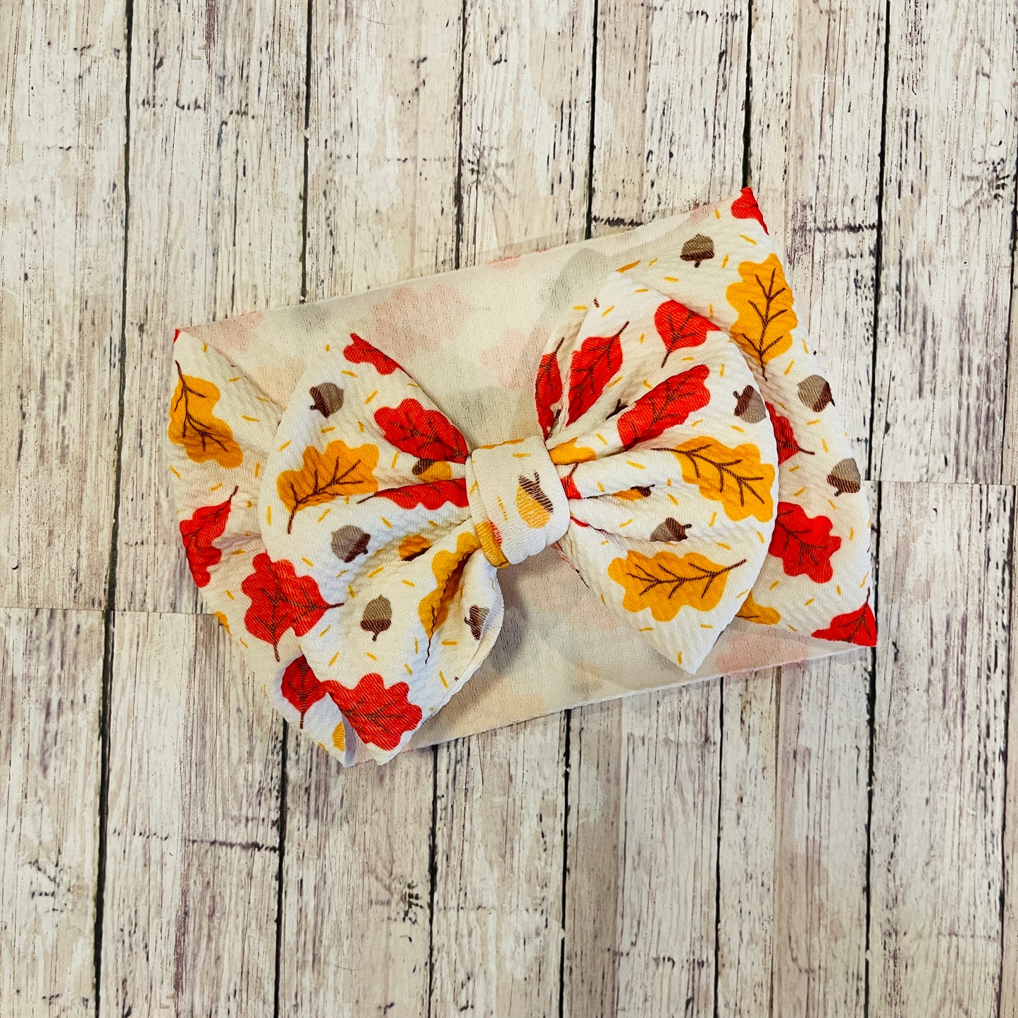 Baby Girl Bows - Fall Leaves