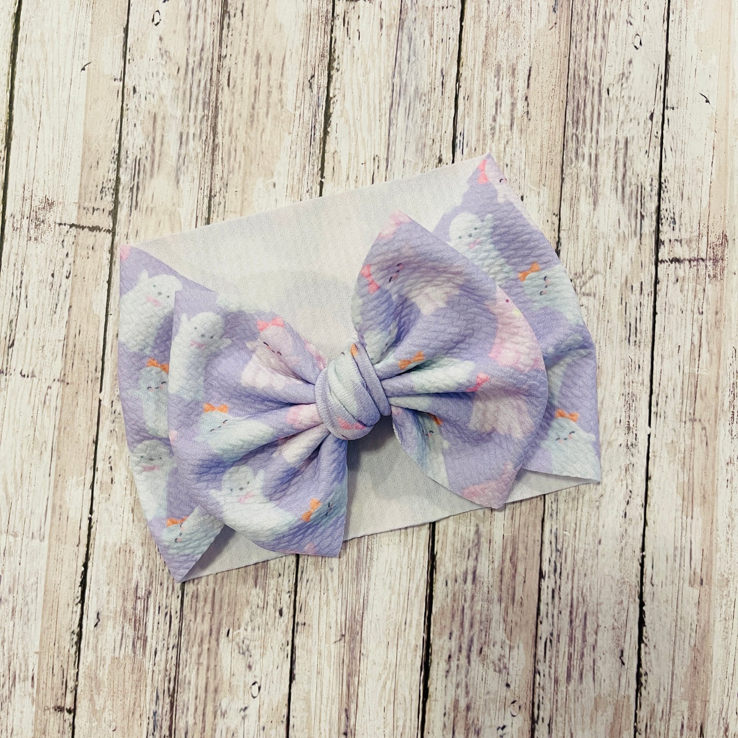 Baby Girl Bows - Cute Purple Ghosts
