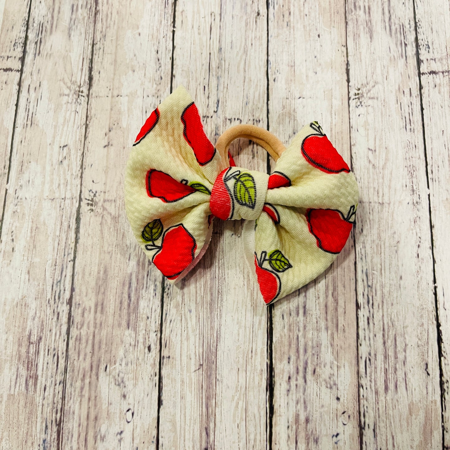 Baby Girl Bows - Apples