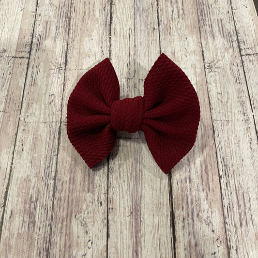 Baby Girl Bows - Maroon