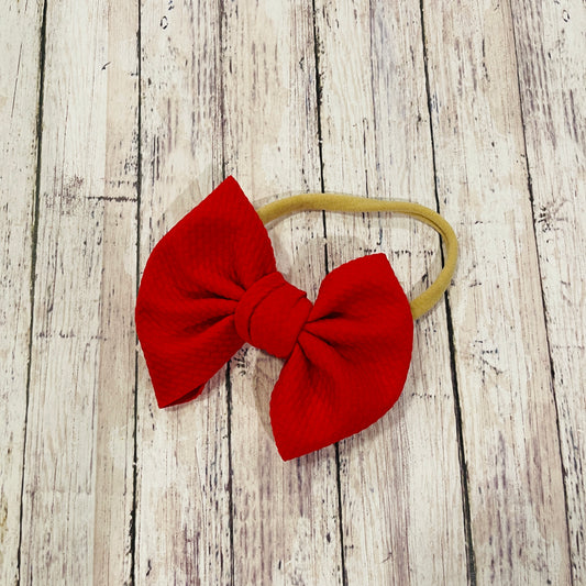 Baby Girl Bows - Red