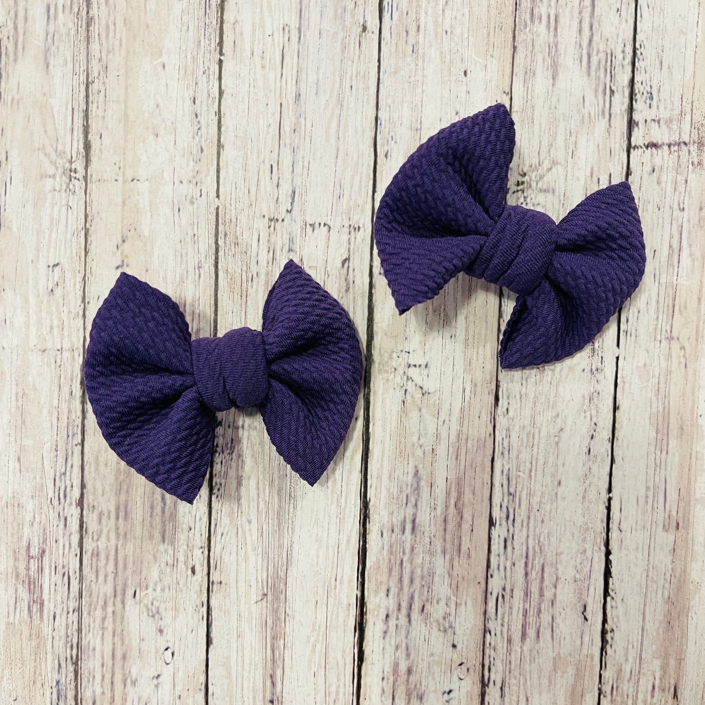 Baby Girl Bows - Purple