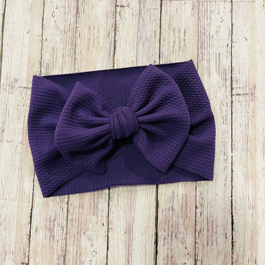 Baby Girl Bows - Purple