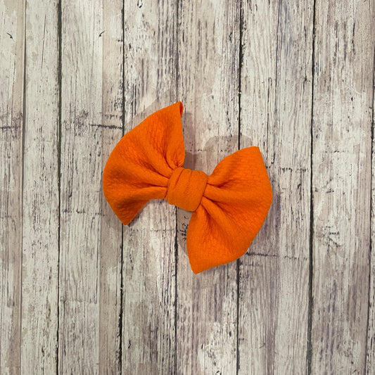 Baby Girl Bows - Orange