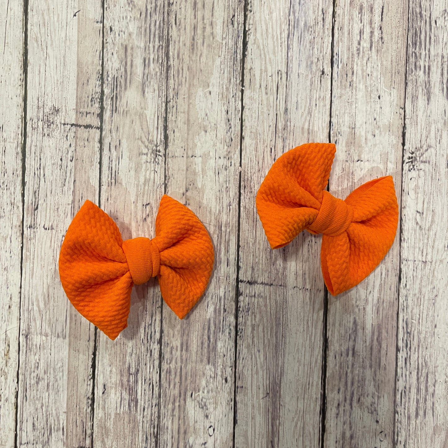 Baby Girl Bows - Orange