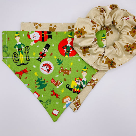 Buddy The Elf & Gingerbread Man Bandana