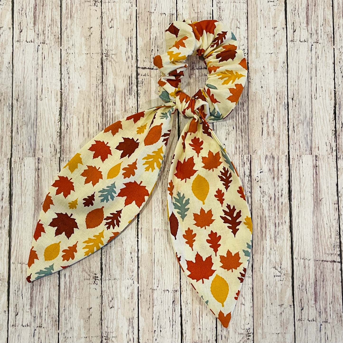 Fall Leaves Scrunchies