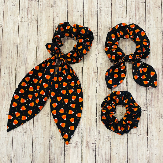 Candy Corn Scrunchies