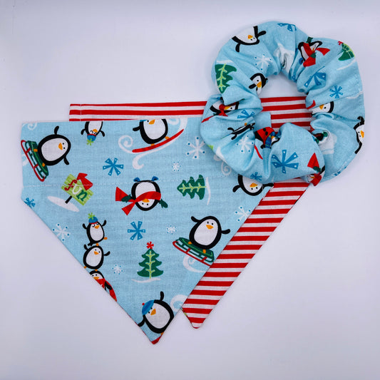 Christmas Penguins Bandana