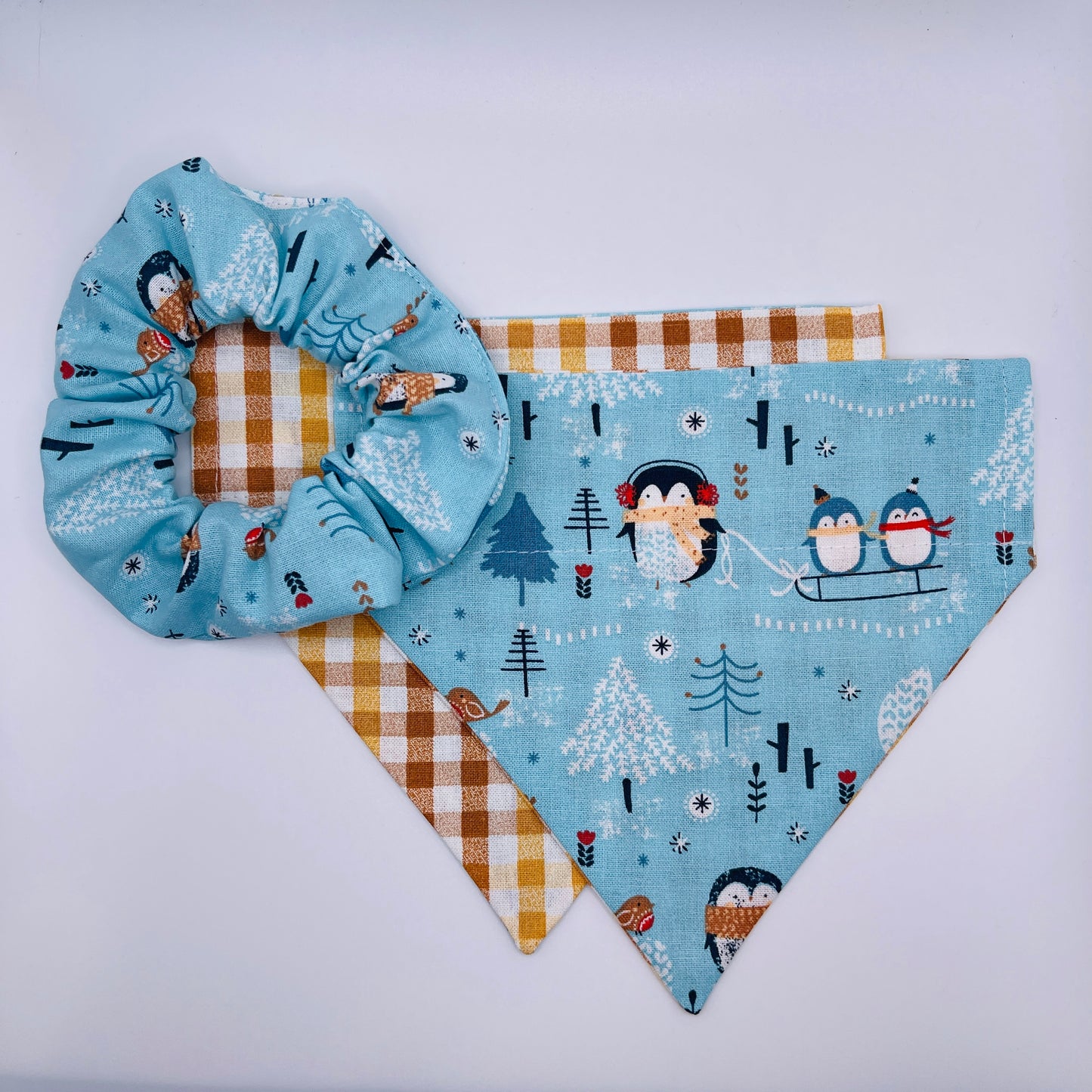 Snowy Woodland Animals Bandana