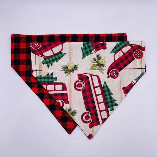 Christmas Trees & Cars Bandana