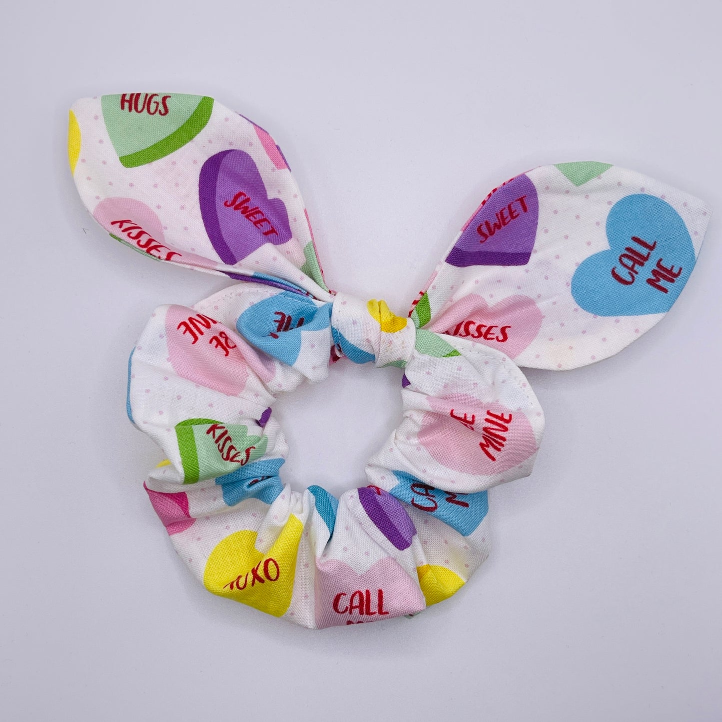 Candy Hearts Scrunchies