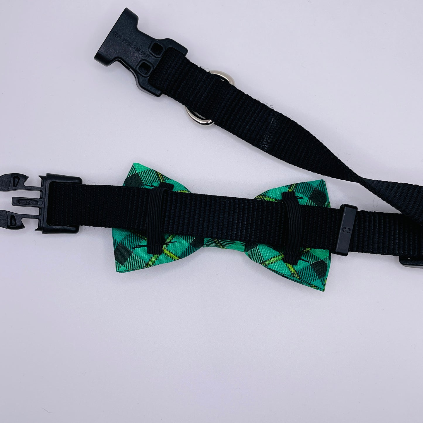 St Patricks Plaid Bow Tie