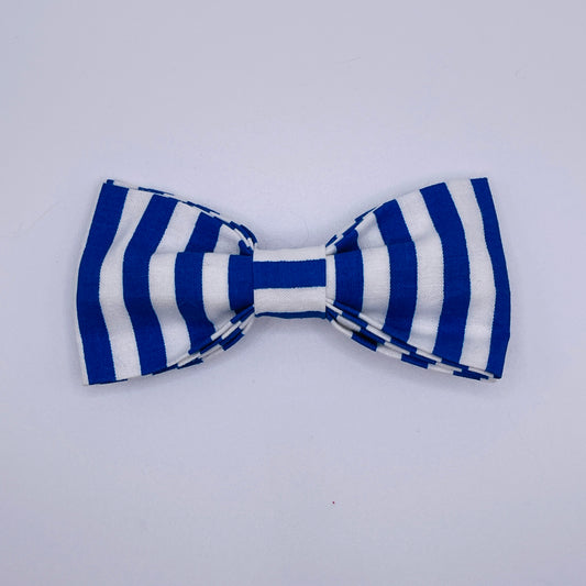 Blue Stripes Bow Tie