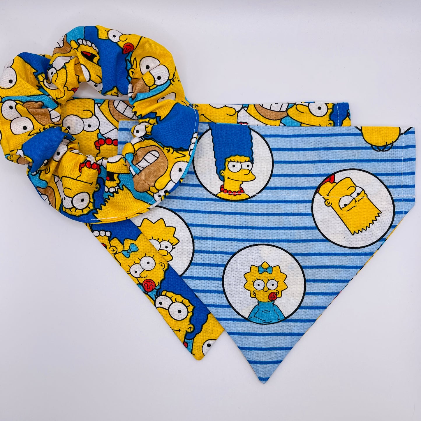 The Simpsons on Stripes Bandana