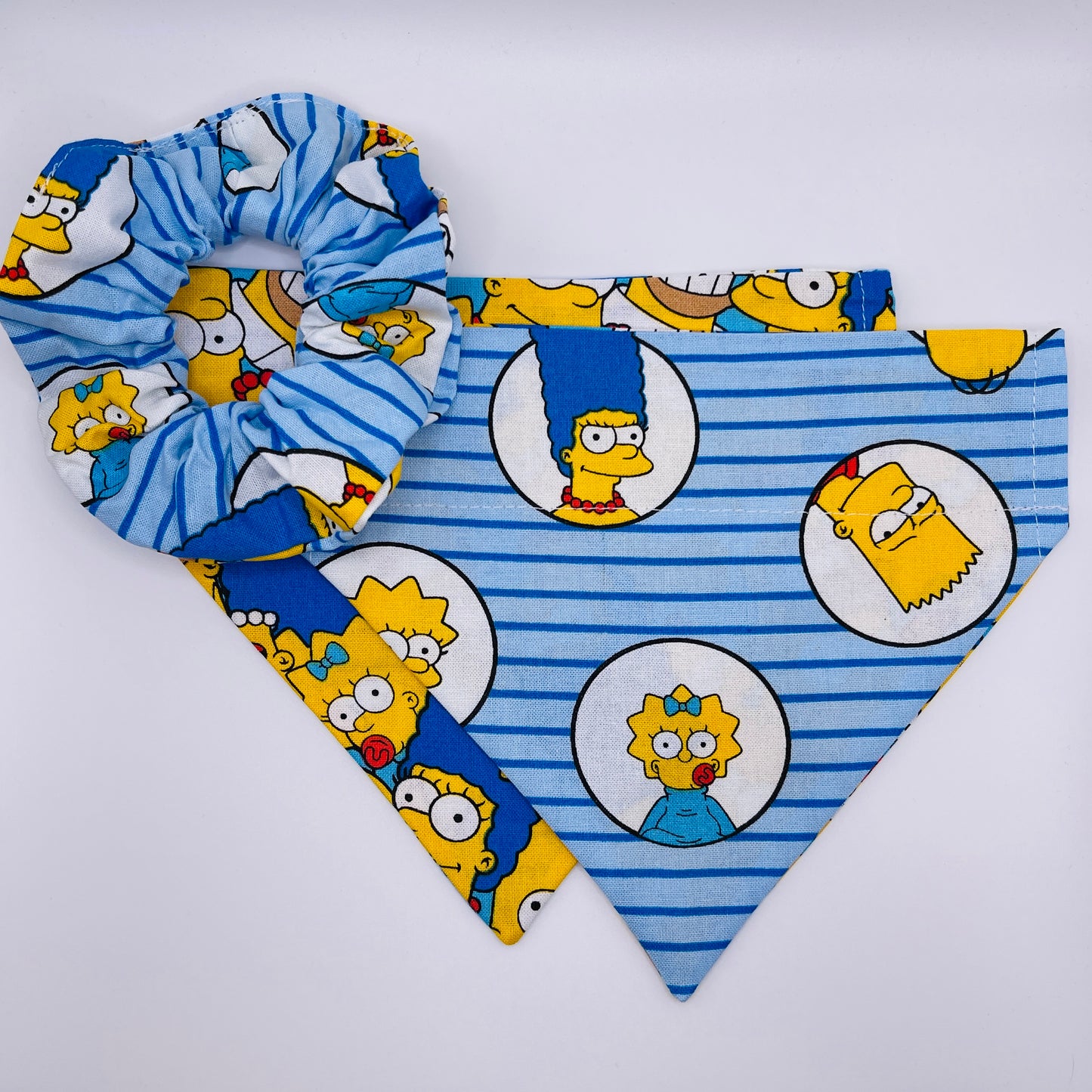 The Simpsons on Stripes Bandana