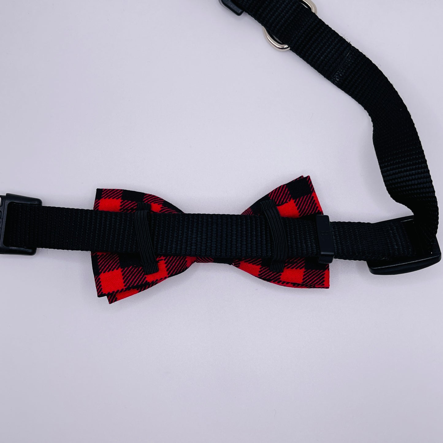 Red & Black Plaid Bow Tie