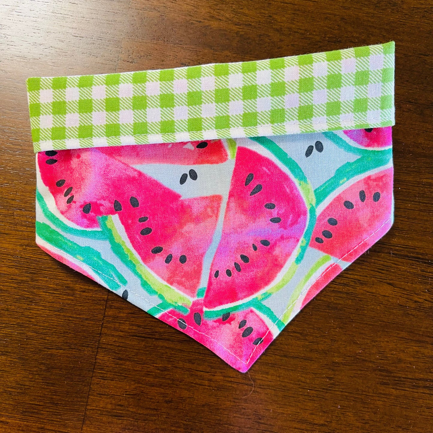 Summer Watermelon Tie & Snap Bandana