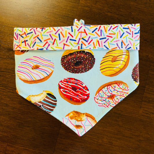 Donuts & Sprinkles Tie & Snap Bandana