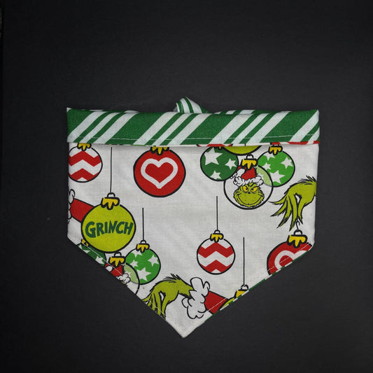 Grinch Christmas Tie & Snap Bandana