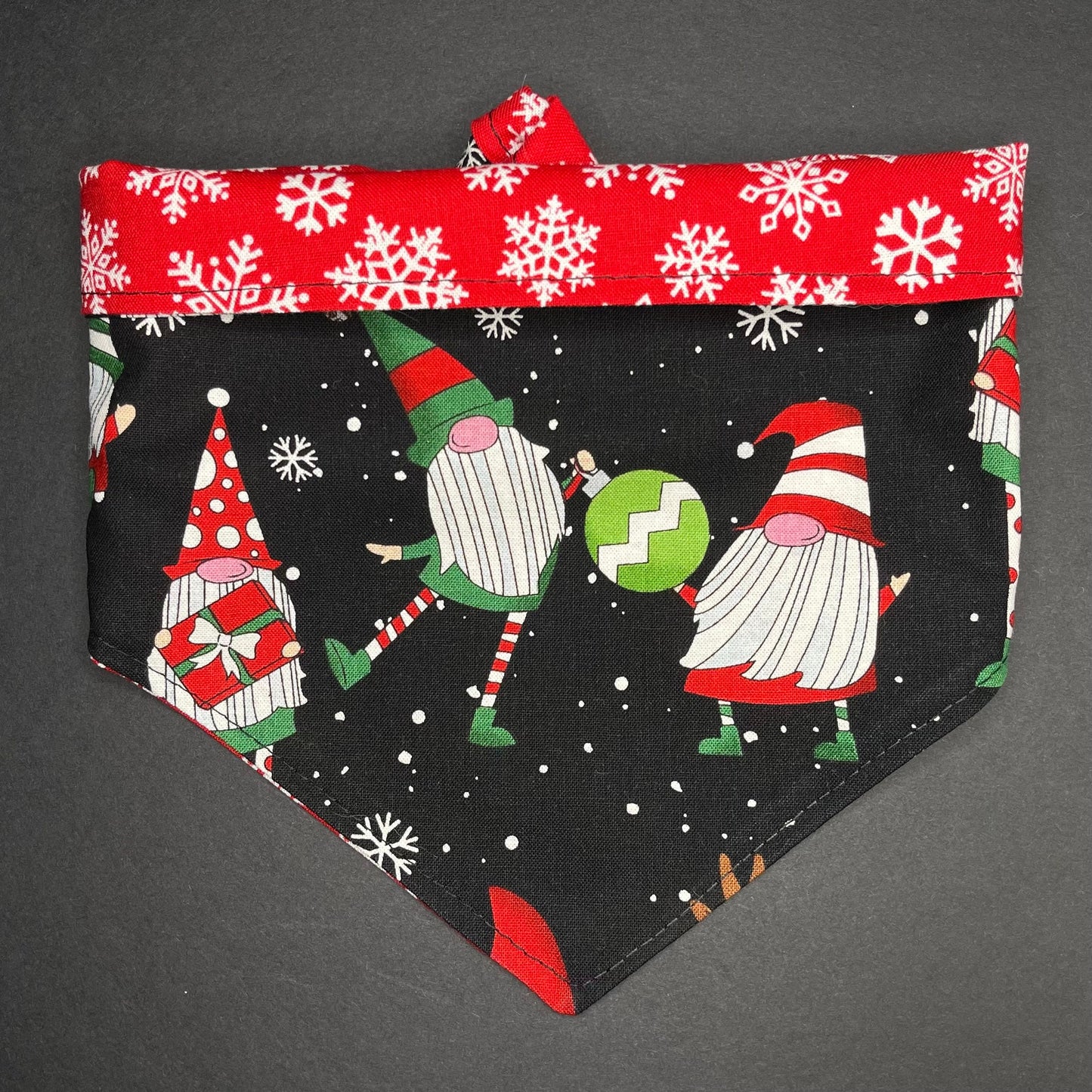 Christmas Gnomes Tie & Snap Bandana
